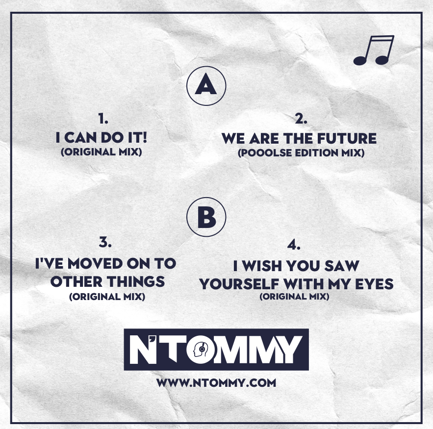 N'Tommy EP hátlap, dallista